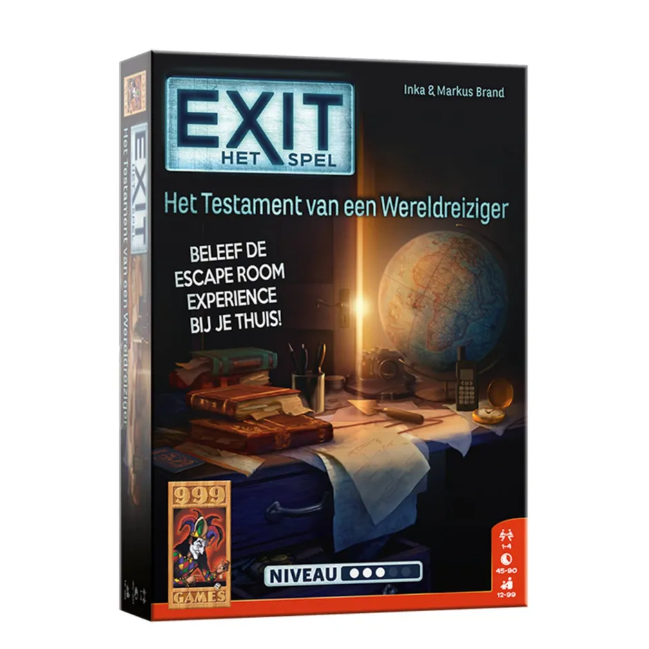 999 Games Exit - Het Testament Van Een Wereldreiziger^ Houten Speelgoed