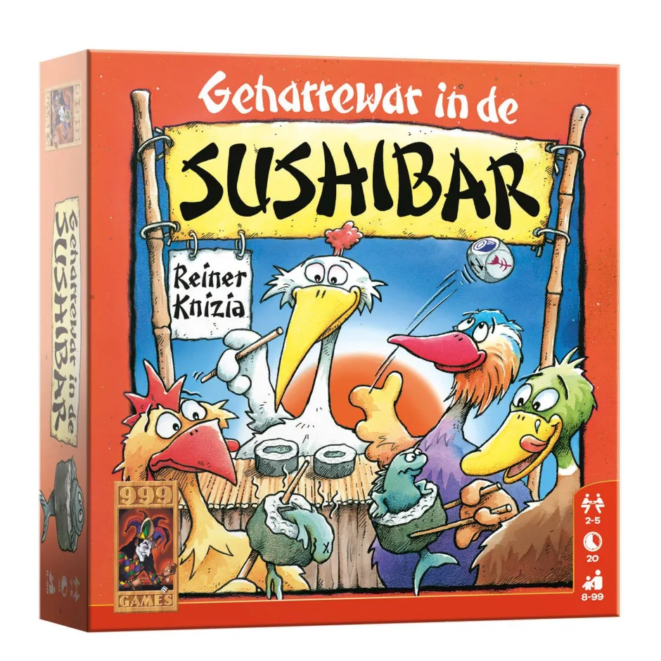 999 Games Geharrewar In De Sushibar Dobbelspel^ Dobbelspellen