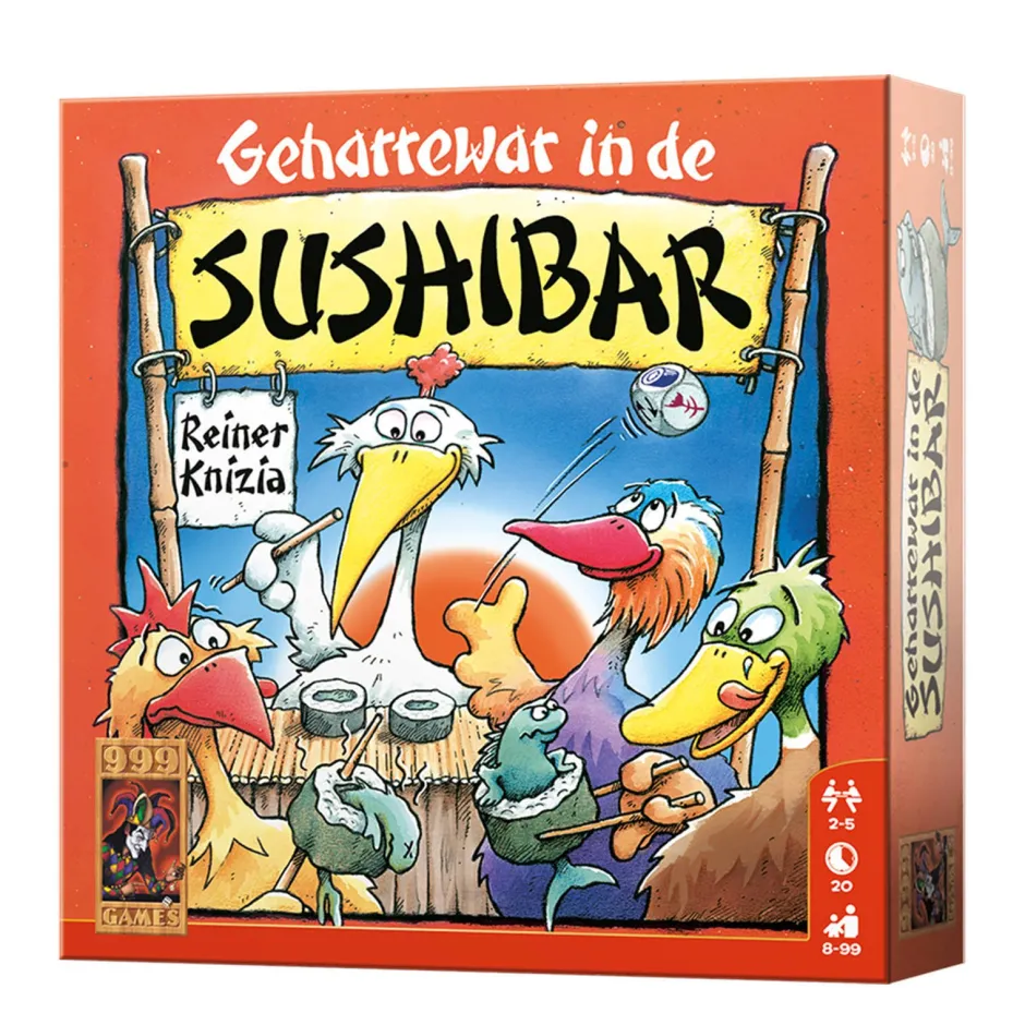 999 Games Geharrewar In De Sushibar Dobbelspel^ Dobbelspellen