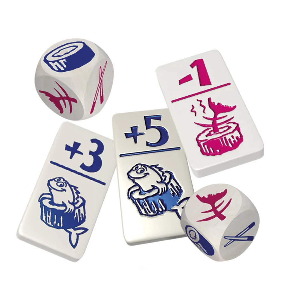 999 Games Geharrewar In De Sushibar Dobbelspel^ Dobbelspellen