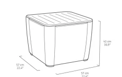 Allibert Hocker Met Opbergruimte (57X57 Cm)^ Loungesets