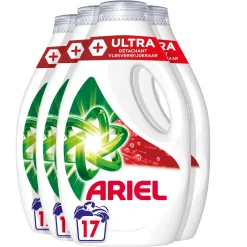 Ariel Vloeibaar Wasmiddel + Ultra Vlekverwijderaar - 4 X 17 Wasbeurten - 68 Wasbeurten Discount
