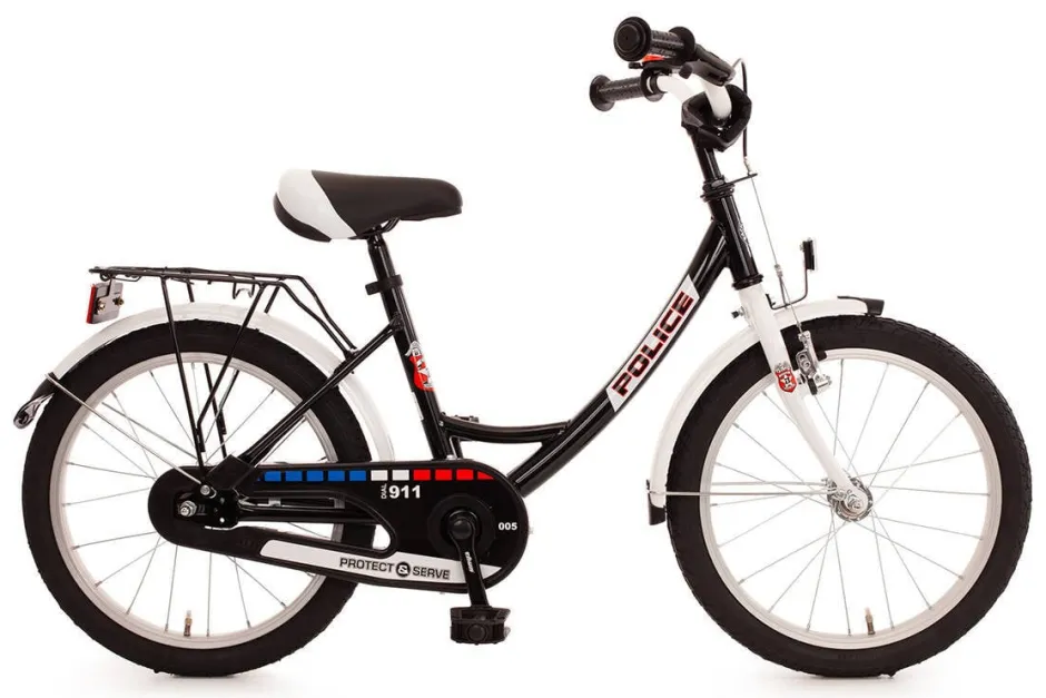 Bachtenkirch Police Kinderfiets 18 Inch Zwart^ Kinderfietsen