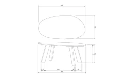 BePureHome Eetkamertafel Roundly