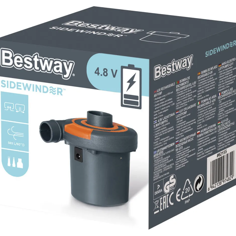 Bestway Sidewinder 4,8V Oplaadbare Luchtpomp^ Zwembaden