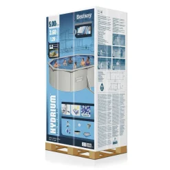 Bestway Zwembad Hydrium Set Inclusief Zandfilter (500X360 Cm)^ Zwembaden