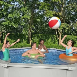 Bestway Zwembad Hydrium Set Inclusief Zandfilter (O360 Cm)^ Zwembaden