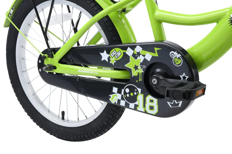 BikeStar Classic Kinderfiets 18 Inch Groen^ Kinderfietsen