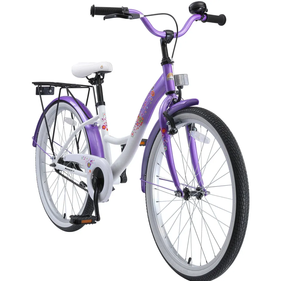 BikeStar Classic Kinderfiets 24 Inch Lila^ Kinderfietsen