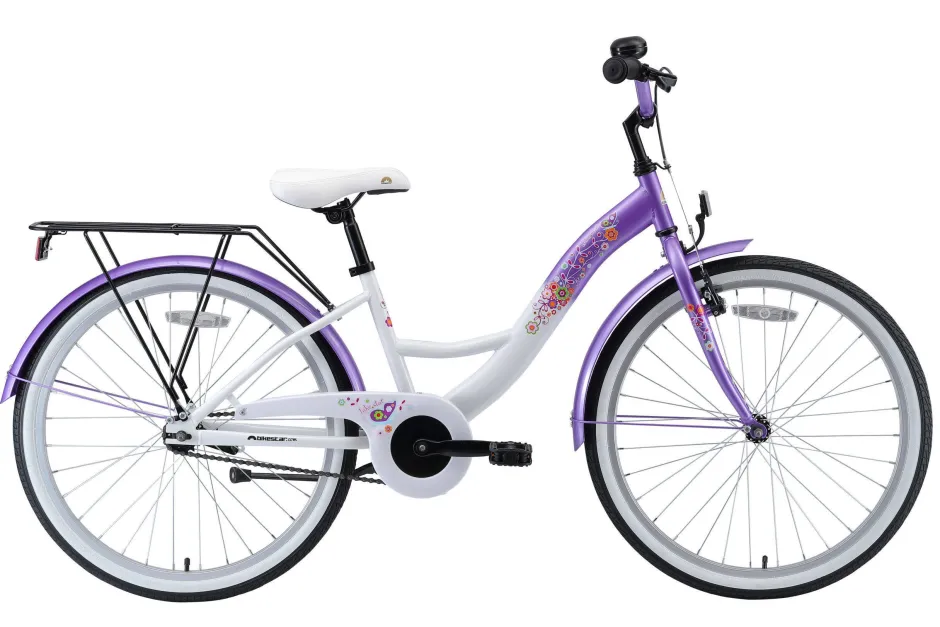 BikeStar Classic Kinderfiets 24 Inch Lila^ Kinderfietsen