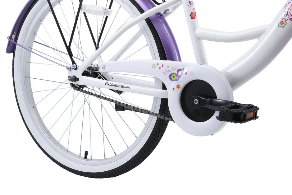 BikeStar Classic Kinderfiets 24 Inch Lila^ Kinderfietsen