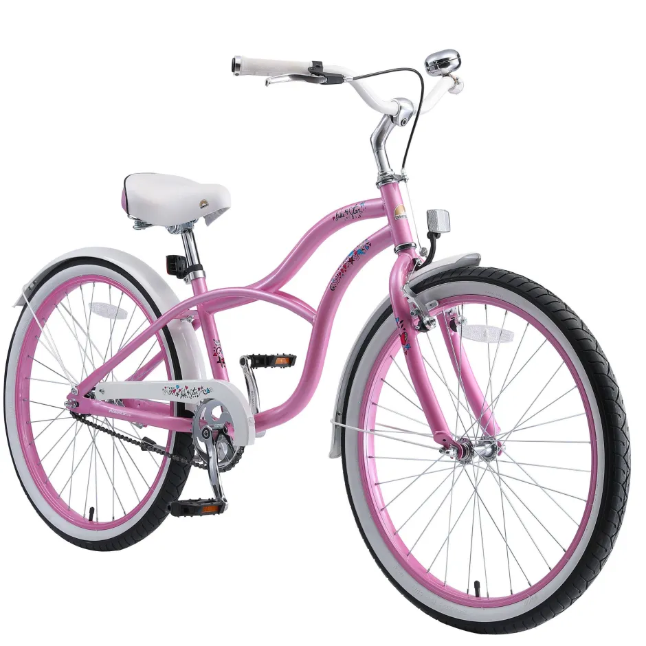 BikeStar Classic Kinderfiets 24 Inch Roze^ Kinderfietsen
