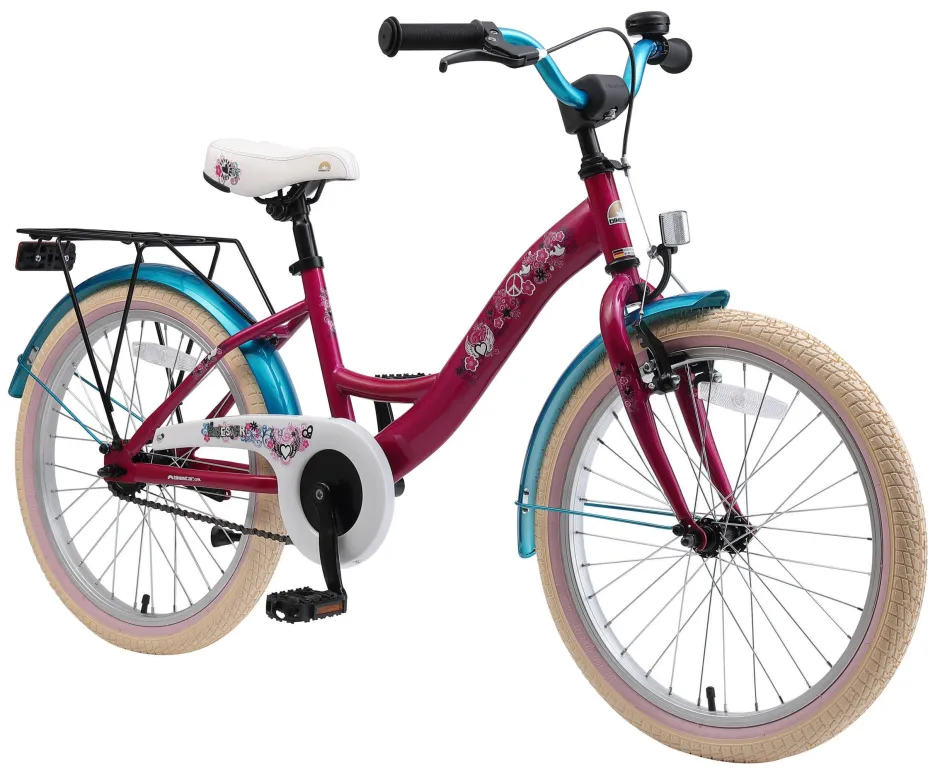 BikeStar Classic Kinderfiets 20 Inch Paars^ Kinderfietsen