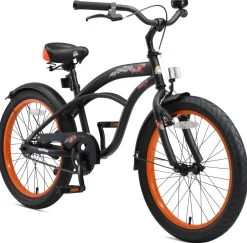 BikeStar Cruiser Kinderfiets 20 Inch Zwart^ Kinderfietsen