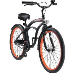 BikeStar Cruiser Kinderfiets 24 Inch Zwart^ Kinderfietsen