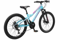 BikeStar Hardtail Mtb Kinderfiets 24 Inch Turquoise /Wit, 21 Speed^ Kinderfietsen