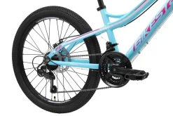 BikeStar Hardtail Mtb Kinderfiets 24 Inch Turquoise /Wit, 21 Speed^ Kinderfietsen