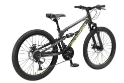 BikeStar Mtb Fully Kinderfiets 24 Inch Zwart^ Kinderfietsen
