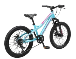 BikeStar Mtb Kinderfiets 20 Inch Wit /Turquiose, 7 Speed^ Kinderfietsen
