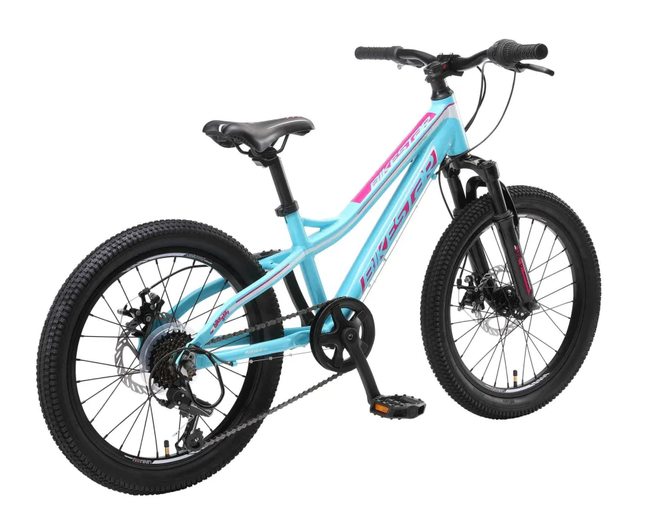 BikeStar Mtb Kinderfiets 20 Inch Wit /Turquiose, 7 Speed^ Kinderfietsen