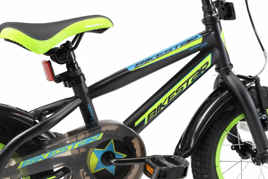 BikeStar Urban Jungle Kinderfiets 12 Inch Zwart^ Kinderfietsen