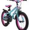 BikeStar Urban Jungle Kinderfiets 16 Inch Paars /Turquoise^ Kinderfietsen
