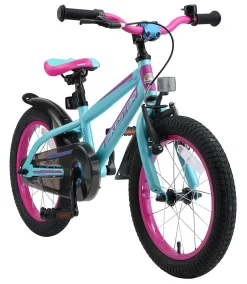 BikeStar Urban Jungle Kinderfiets 16 Inch Paars /Turquoise^ Kinderfietsen