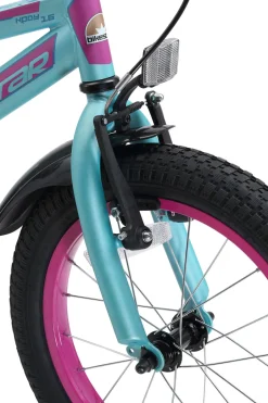 BikeStar Urban Jungle Kinderfiets 16 Inch Paars /Turquoise^ Kinderfietsen