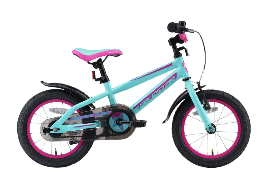 BikeStar Urban Jungle Kinderfiets 14 Inch Turquoise^ Kinderfietsen