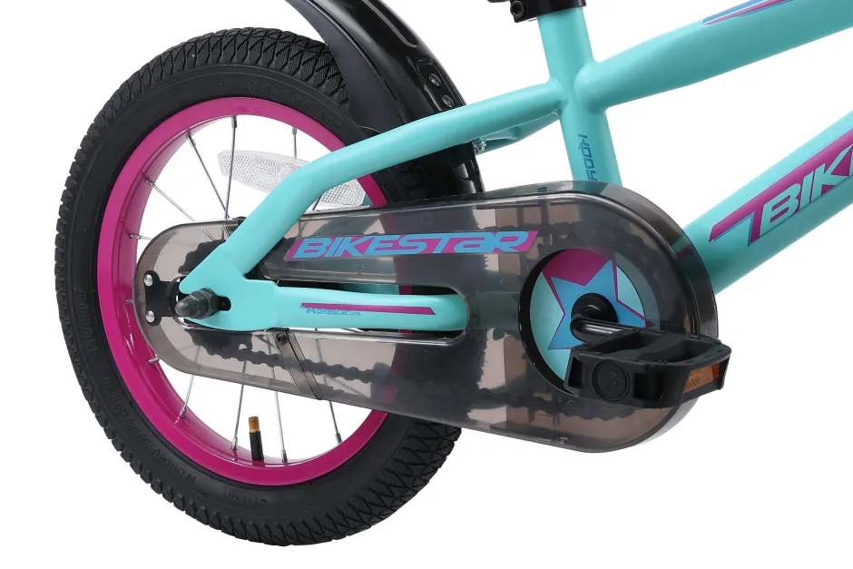 BikeStar Urban Jungle Kinderfiets 14 Inch Turquoise^ Kinderfietsen