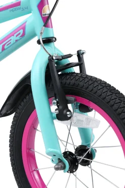 BikeStar Urban Jungle Kinderfiets 14 Inch Turquoise^ Kinderfietsen