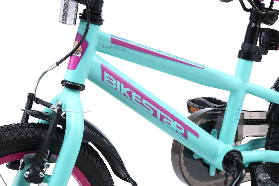 BikeStar Urban Jungle Kinderfiets 14 Inch Turquoise^ Kinderfietsen