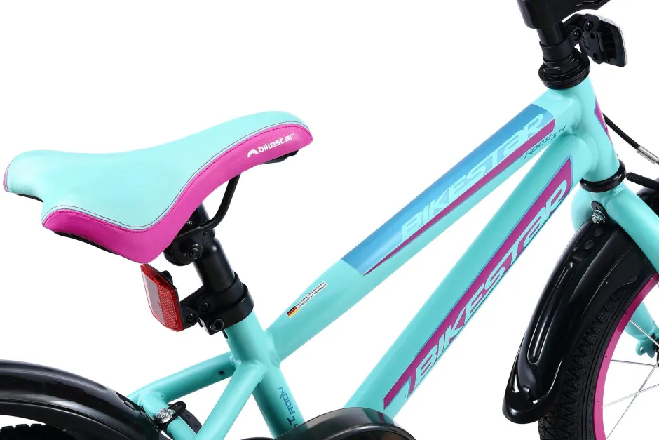 BikeStar Urban Jungle Kinderfiets 14 Inch Turquoise^ Kinderfietsen