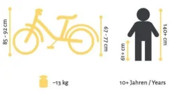 BikeStar Urban Jungle Kinderfiets 24 Inch Zwart^ Kinderfietsen