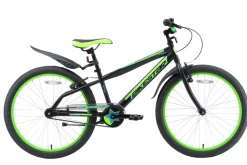 BikeStar Urban Jungle Kinderfiets 24 Inch Zwart^ Kinderfietsen