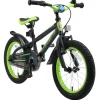 BikeStar Urban Jungle Kinderfiets 16 Inch Zwart /Groen^ Kinderfietsen