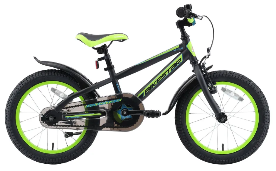 BikeStar Urban Jungle Kinderfiets 16 Inch Zwart /Groen^ Kinderfietsen