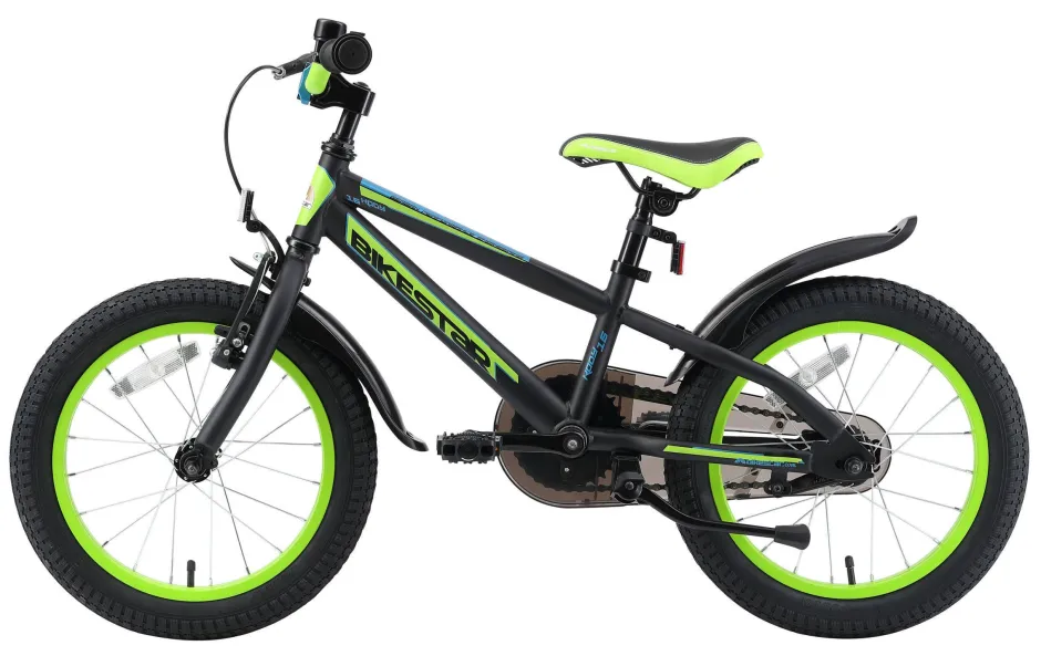 BikeStar Urban Jungle Kinderfiets 16 Inch Zwart /Groen^ Kinderfietsen