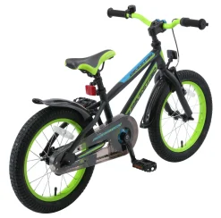 BikeStar Urban Jungle Kinderfiets 16 Inch Zwart /Groen^ Kinderfietsen