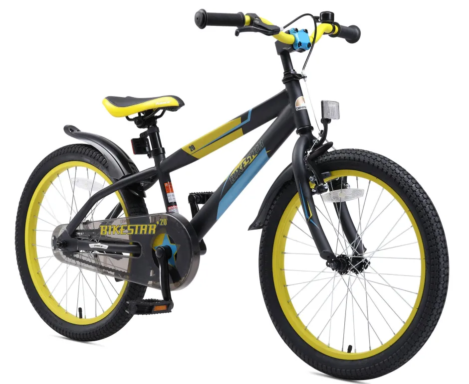 BikeStar Urban Jungle Kinderfiets 20 Inch Zwart^ Kinderfietsen