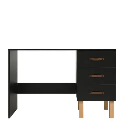 Bopita Bureau Floris Mat Zwart/Naturel Outlet