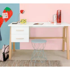 Bopita Bureau Lisa Wit/Naturel Discount