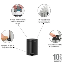 Brabantia Newicon Pedaalemmer (5L) Sale