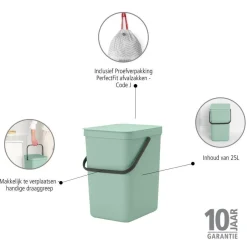 Brabantia Sort & Go Prullenbak (25L) Sale