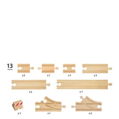 Brio Houten Beginners Railset B - 33394^ Houten Speelgoed