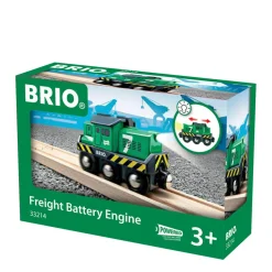Brio Houten Locomotief Voor Goederentrein Op Batterijen - 33214^ Houten Speelgoed