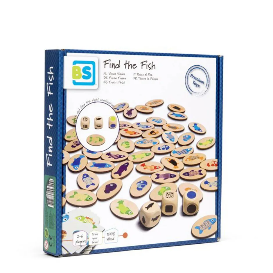 BS Toys Find The Fish^ Houten Speelgoed