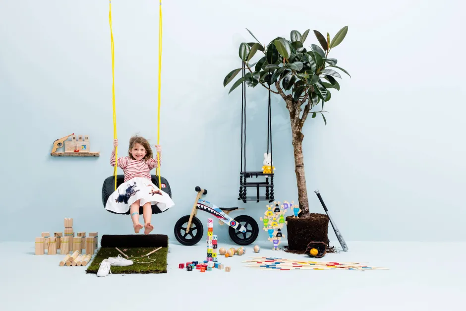 BS Toys Ga202 Elastieken Pistool^ Houten Speelgoed