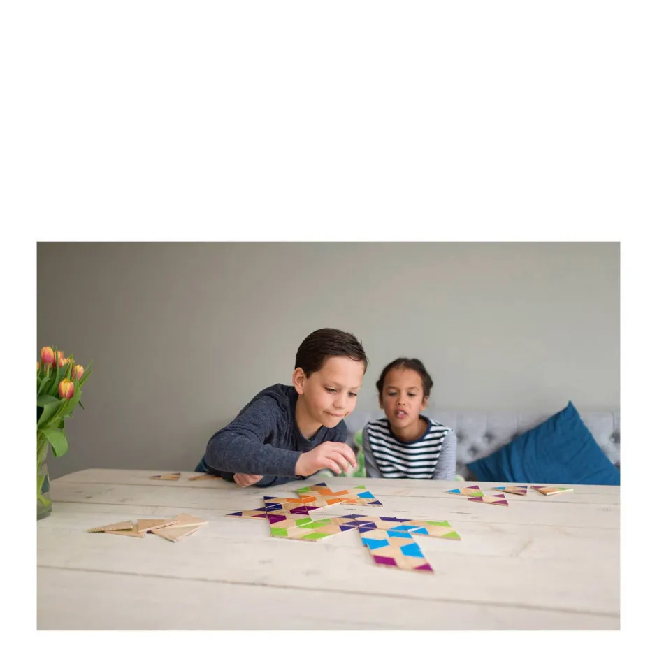 BS Toys Triangle Dominoes^ Houten Speelgoed