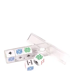 Buffalo 5 Dobbelstenen Poker 16Mm In Doosje Set Van 5 Pokerdobbelstenen In Doosje^ Dobbelspellen